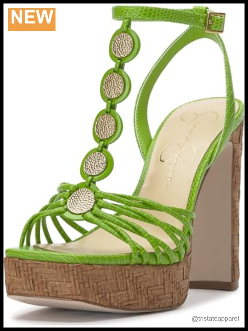 Faux Leather Gladiator Block Heel Sandal Platform Wedge